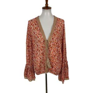 Nalini Boho Kimono Cardigan One Size Long Sleeve Festival Hippie Chic